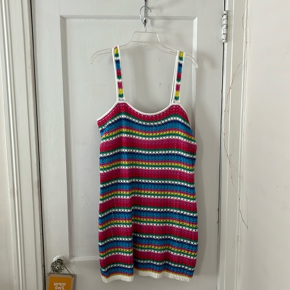Crochet rainbow dresss